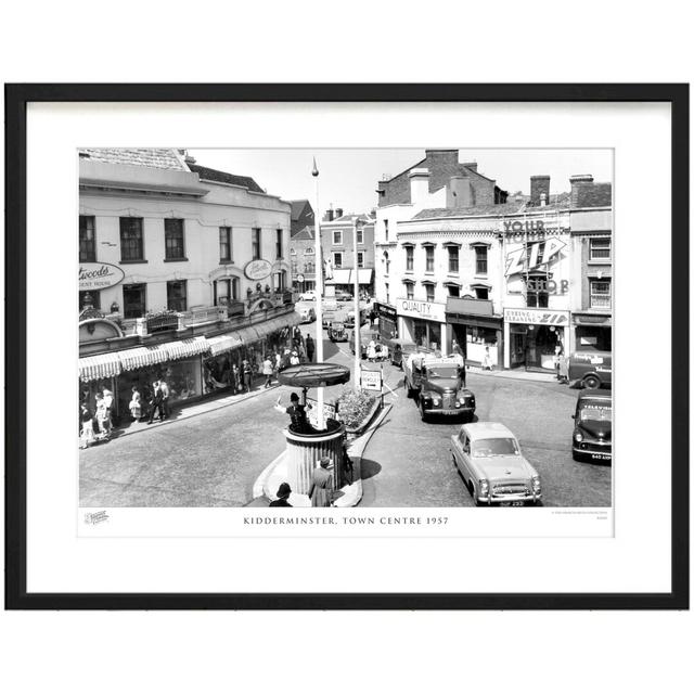 'Kidderminster, Town Centre 1957' by Francis Frith - Picture Frame Photograph Print on Paper The Francis Frith Collection Size: 40cm H x 50cm W x 2.3c on Productcaster.