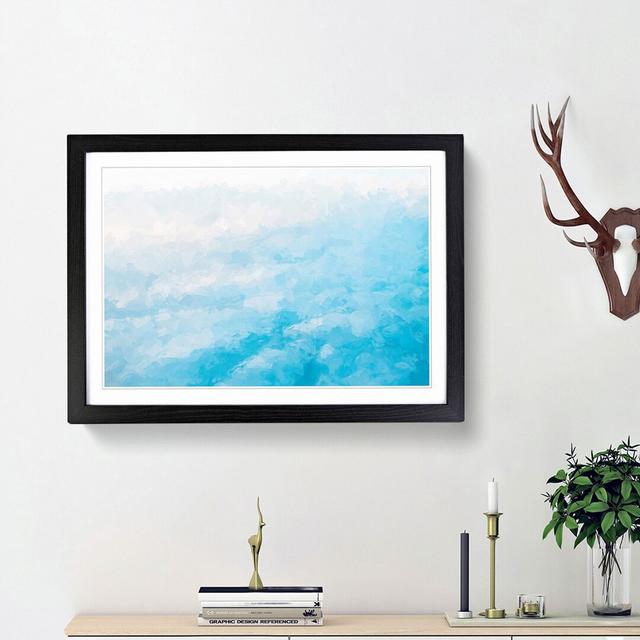 Over the Clouds in Abstract - Picture Frame Graphic Art Print East Urban Home Size: 48cm H x 65cm W x 2cm D, Frame Option: Black Framed on Productcaster.