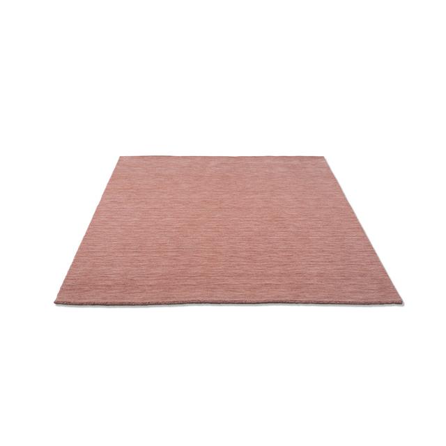 Rectangular Uniform Color Hand Woven Pink Area Rug Theko Rug Size: Rectangle 190cm x 290cm on Productcaster.