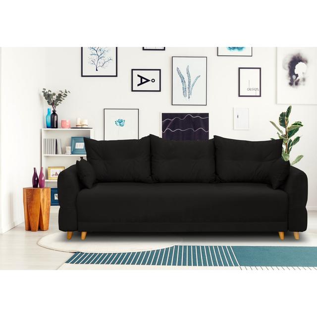 Schlafsofa Mowbray Norden Home Polsterfarbe: Schwarz on Productcaster.