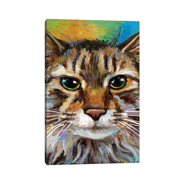 Maine Coon Cat II by Robert Phelps - Wrapped Canvas Painting on Canvas ClassicLiving Size: 45.72cm H x 30.48cm W x 1.9cm D on Productcaster.