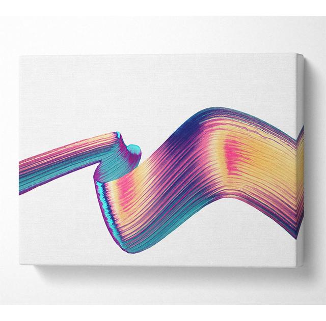 Colour Ribbon Moving Canvas Watercolour Metro Lane Size: 35.6cm H x 50.8cm W x 10cm D on Productcaster.