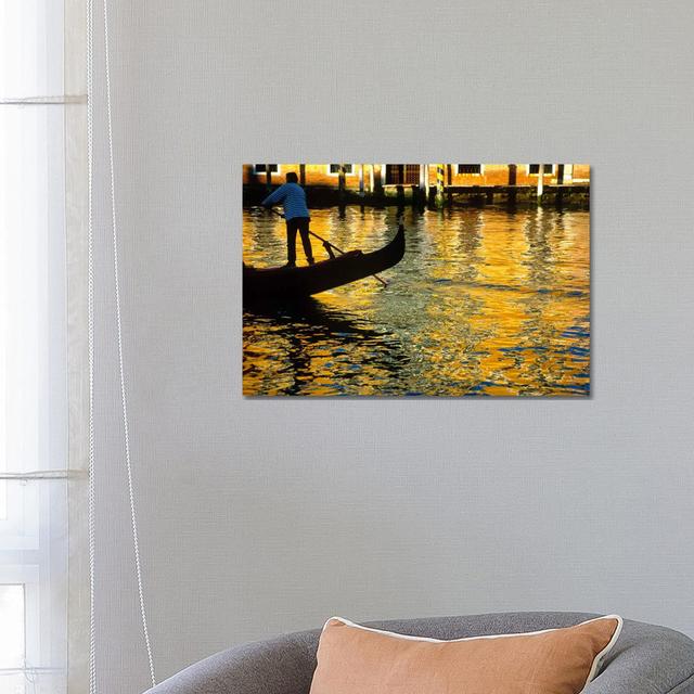 Golden Venezia, Venice, Italy by Jim Nilsen - Wrapped Canvas Gallery-Wrapped Canvas Giclée Latitude Run Size: 45.72cm H x 66.04cm W x 1.91cm D on Productcaster.