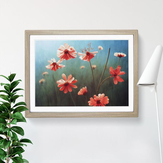 Traditional Wildflowers Floral - Picture Frame Graphic Art Marlow Home Co. Frame Colour: Oak Framed, Size: 46cm H x 64cm W x 2cm D on Productcaster.