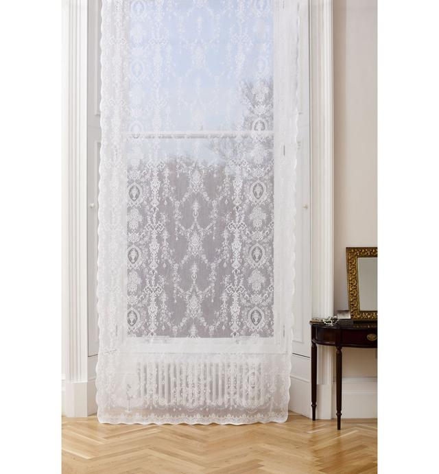 Korando Cotton Blend Sheer Rod Pocket Single Curtain Panel Mercer41 Colour: Ivory, Size per Panel: 150 W x 320 D cm on Productcaster.