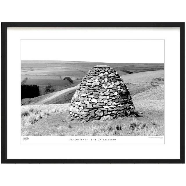 'Simonsbath, the Cairn C1950' - Picture Frame Photograph Print on Paper The Francis Frith Collection Size: 45cm H x 60cm W x 2.3cm D on Productcaster.