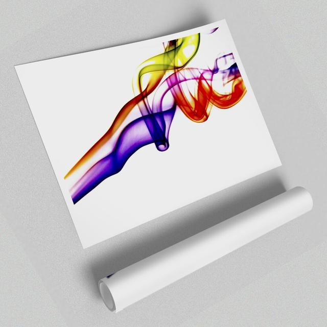 'Rainbow Smoke Celebration' - Graphic Art Print on Paper East Urban Home Size: 42 cm H x 59.4 cm W on Productcaster.