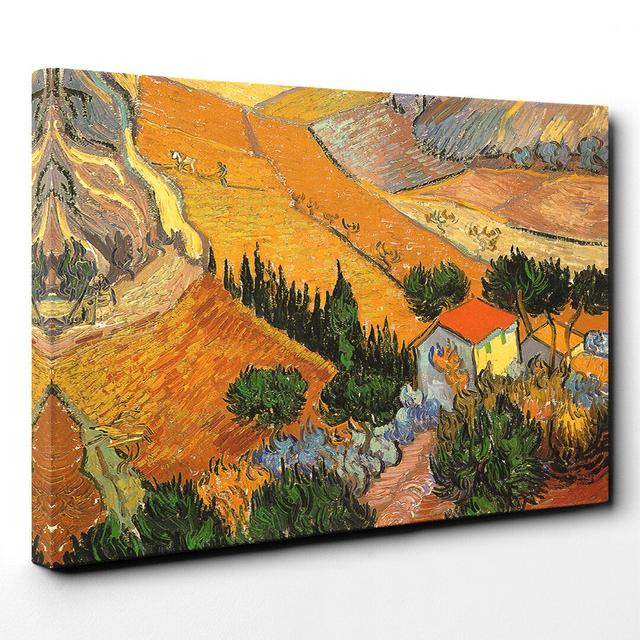 'Landscape (2)' by Vincent Van Gogh - Wrapped Canvas Painting Print ClassicLiving Size: 70cm H x 100cm W on Productcaster.