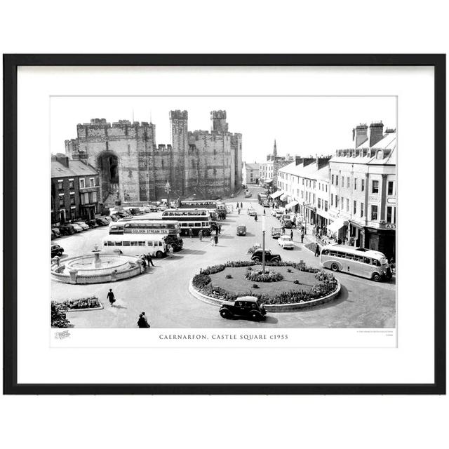 'Caernarfon, Castle Square C1955' - Picture Frame Photograph Print on Paper The Francis Frith Collection Size: 60cm H x 80cm W x 2.3cm D on Productcaster.