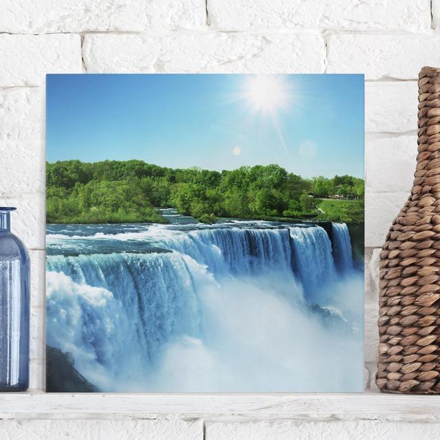 Waterfall Landscape - Wrapped Canvas Graphic Art Union Rustic on Productcaster.