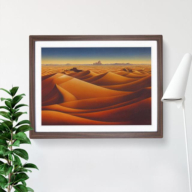 Golden Sand Desert Vol.2 - Single Picture Frame Print Natur Pur Format: Walnut Framed, Size: 25cm H x 34cm W x 2cm D on Productcaster.