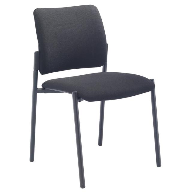 Upholstered Dining Chair Symple Stuff Leg Colour: Black on Productcaster.