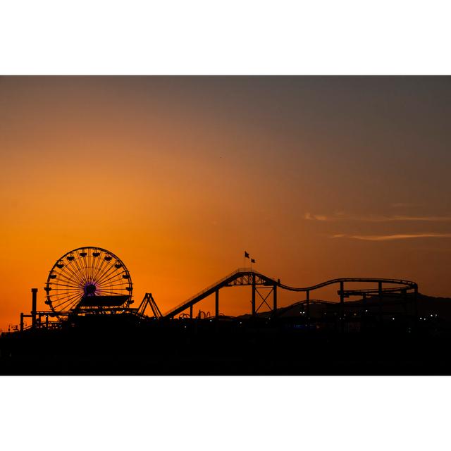 Santa Monica Pier by Renan Carvalhais - Wrapped Canvas Photograph 17 Stories Size: 30cm H x 46cm W x 3.8cm D on Productcaster.