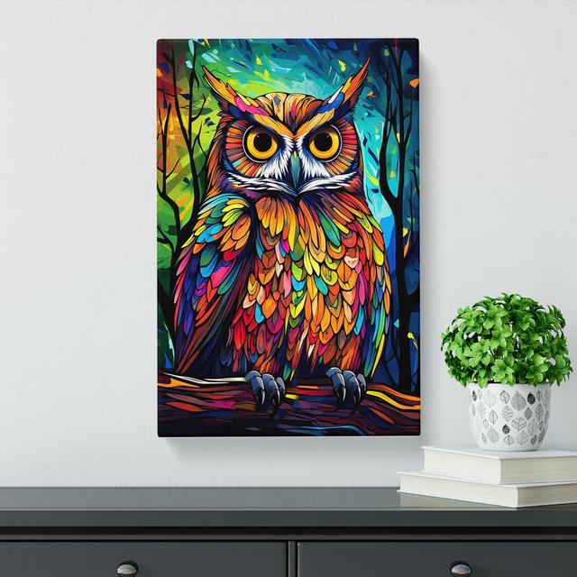 Owl Pop - Print Alpen Home Size: 76cm H x 50cm W x 3cm D on Productcaster.