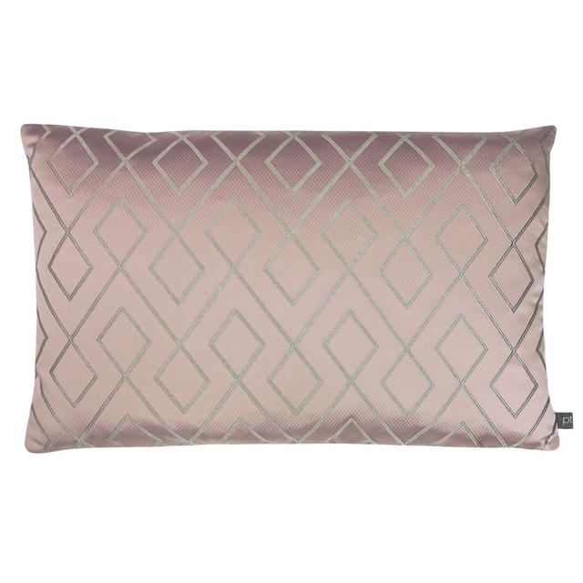 Geometric Rectangular Throw Cushion Riva Home Colour: Rose on Productcaster.