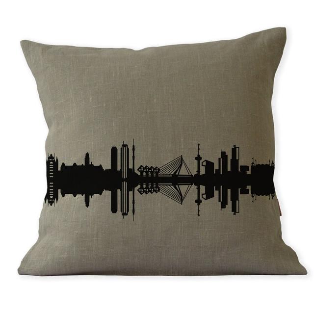 Alicya Rotterdam Linen Cushion Cover 17 Stories on Productcaster.