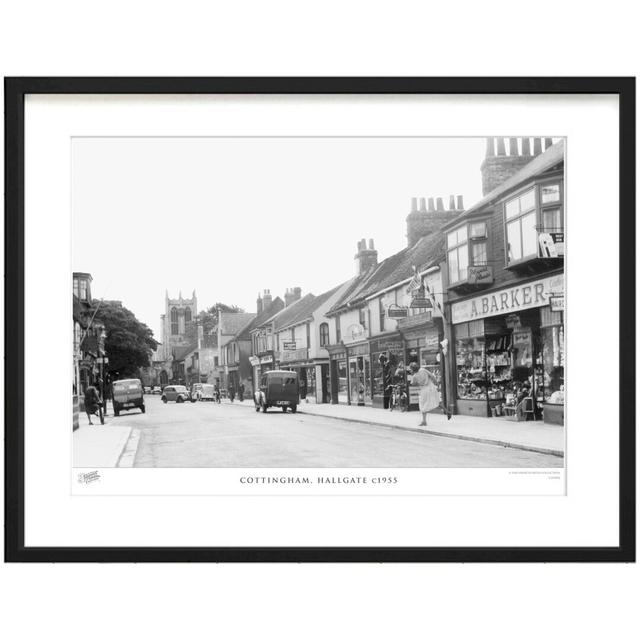 'Cottingham, Hallgate C1955' by Francis Frith - Picture Frame Photograph Print on Paper The Francis Frith Collection Size: 60cm H x 80cm W x 2.3cm D on Productcaster.