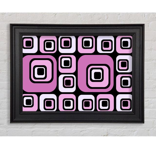 Squareness Of Pink - Single Picture Frame Art Prints Ebern Designs Size: 21cm H x 42cm W x 8cm D on Productcaster.