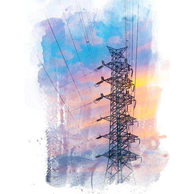 Electric Pole by Electric Pole - Wrapped Canvas Print ClassicLiving Size: 30cm H x 20cm W x 3.8cm D on Productcaster.