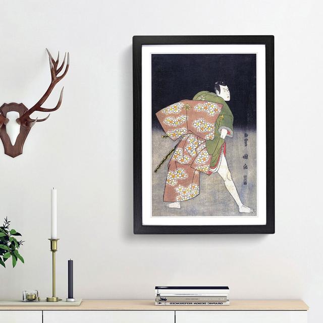 Minosuke III by Utagawa Toyokuni - Picture Frame Painting Print East Urban Home Size: 48cm H x 36cm W x 2cm D, Frame Option: Black Framed on Productcaster.