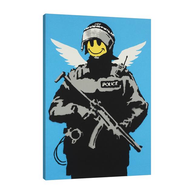 Acid Soldier by Banksy - Wrapped Canvas Graphic Art Print East Urban Home Size: 107 cm H x 71 cm W x 4 cm D on Productcaster.