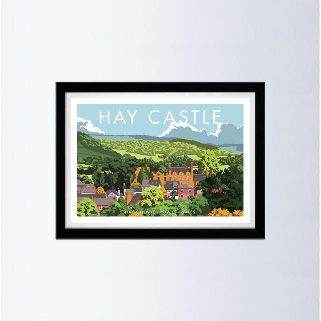 Hay Castle by Stephen Millership - Graphic Art Print on Paper George Oliver Size: 44 cm H x 54 cm W x 2.2 cm D, Frame Options: Black on Productcaster.