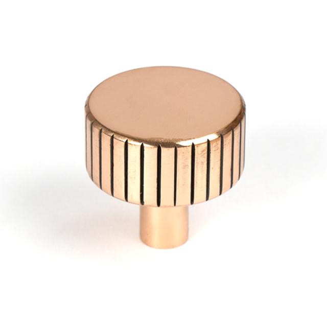 Round Knob From The Anvil Size: 3 cm, Finish: Polished Bronze on Productcaster.