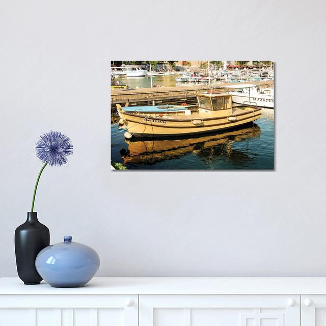 France Provence Port Sunset by Alexandre Venancio - Wrapped Canvas Photograph Breakwater Bay Size: 30.48cm H x 45.72cm W x 1.905cm D on Productcaster.