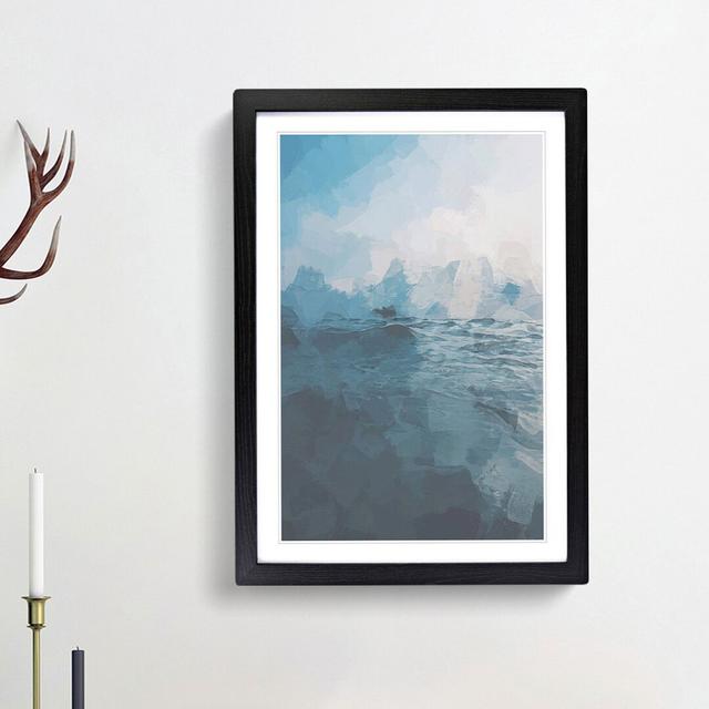 Clouds Above the Ocean in Abstract - Picture Frame Graphic Art Print East Urban Home Size: 48cm H x 36cm W x 2cm D, Frame Option: Black Framed on Productcaster.