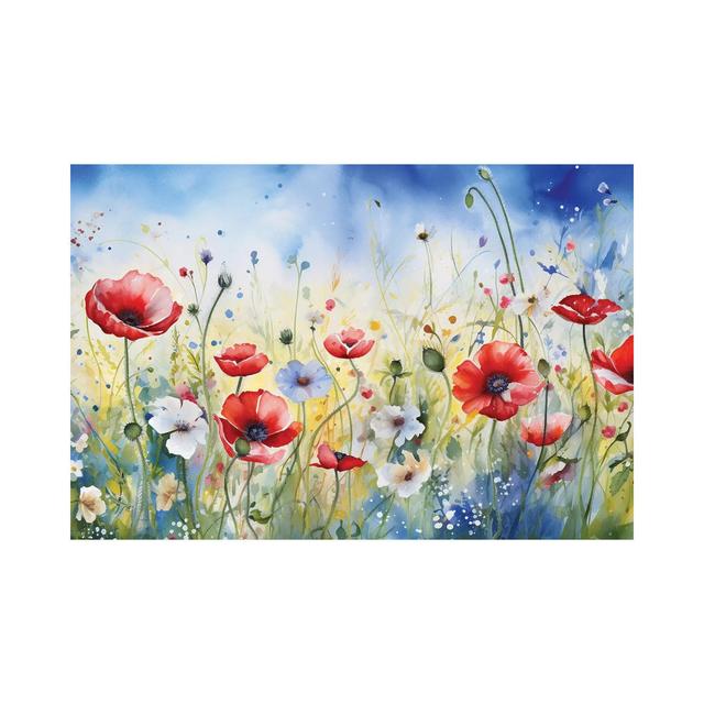 Mohnblumen und Gänseblümchen III von Svetlana Saratova - Galerie- Giclée auf Leinwand Rosalind Wheeler Format: Kein Rahmen, Größe: 66,04 cm H x 101,6 on Productcaster.