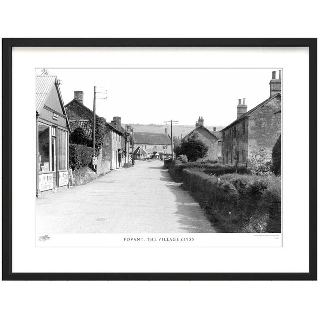 'Fovant, the Village C1955' - Picture Frame Photograph Print on Paper The Francis Frith Collection Size: 40cm H x 50cm W x 2.3cm D on Productcaster.