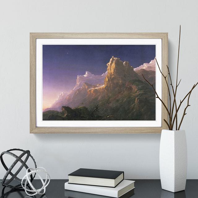 Prometheus Bound by Thomas Cole - Picture Frame Painting East Urban Home Size: 36cm H x 48cm W x 2cm D, Frame Option: Oak Framed on Productcaster.