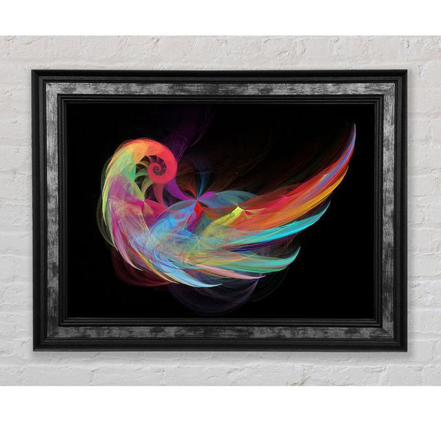 Wings Of A Rainbow Framed Print Ivy Bronx Size: 100cm H x 141.4cm W on Productcaster.