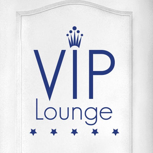 Vip Lounge Five Star Door Room Wall Sticker Maturi Colour: Dark Blue on Productcaster.