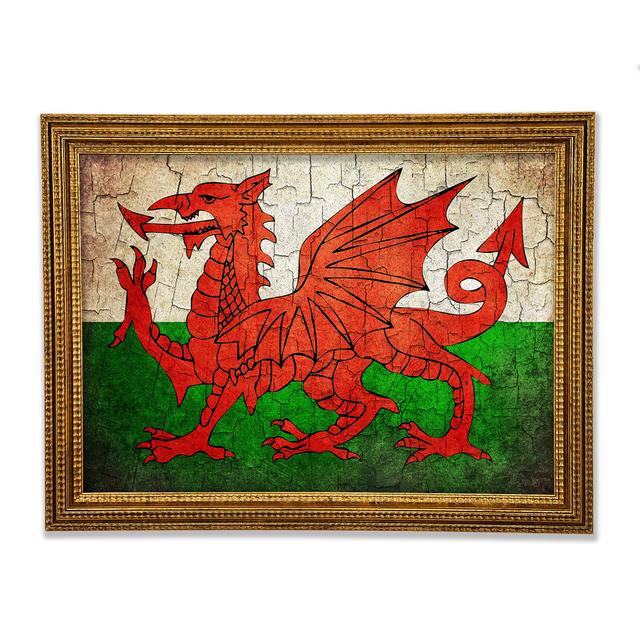 Welsh Dragon 2 - Print Happy Larry Size: 59.7cm H x 84.1cm W x 3cm D on Productcaster.