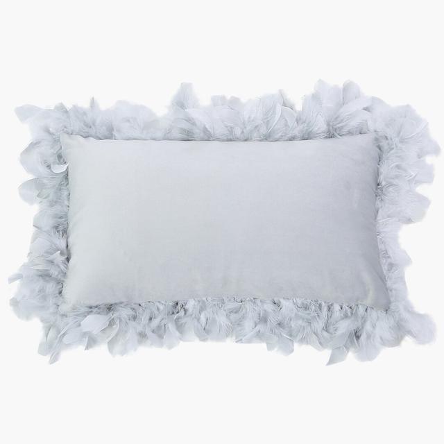 Mona Rectangular Throw Pillow Cover (Set of 10) Mercer41 Colour: Grey on Productcaster.