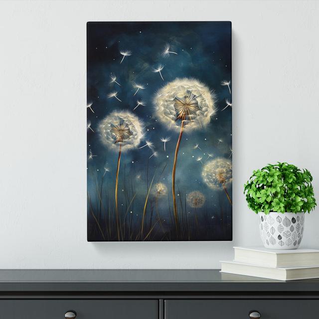 Dandelion Art Informel Art - Print Marlow Home Co. Size: 76cm H x 50cm W x 3cm D on Productcaster.