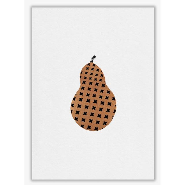 Pear Fruit Illustration - Print East Urban Home Format: No Frame, Size: 85 cm H x 60 cm W x 1 cm D on Productcaster.