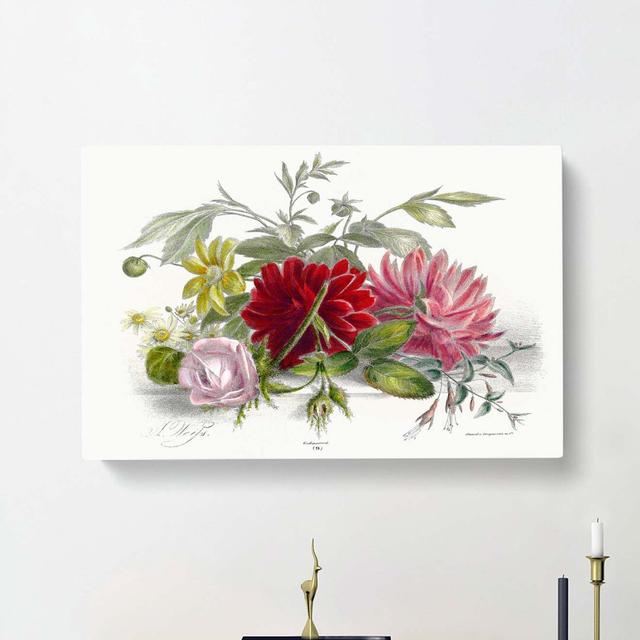 Still Life Of Flowers - Wrapped Canvas Painting East Urban Home Size: 40cm H x 60cm W x 3cm D on Productcaster.