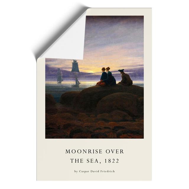 Moonrise Over the Sea by Caspar David Friedrich - Unframed Graphic Art East Urban Home Size: 59cm H x 42cm W x 0.1cm D on Productcaster.