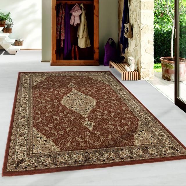 Angelos Flatweave Brown/Beige Rug Marlow Home Co. Rug Size: Rectangle 160 x 230cm on Productcaster.