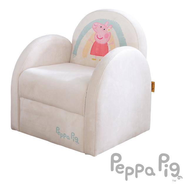 Kindersessel im Peppa Pig Design - Sessel mit Armlehne - Samtbezug in Beige roba on Productcaster.