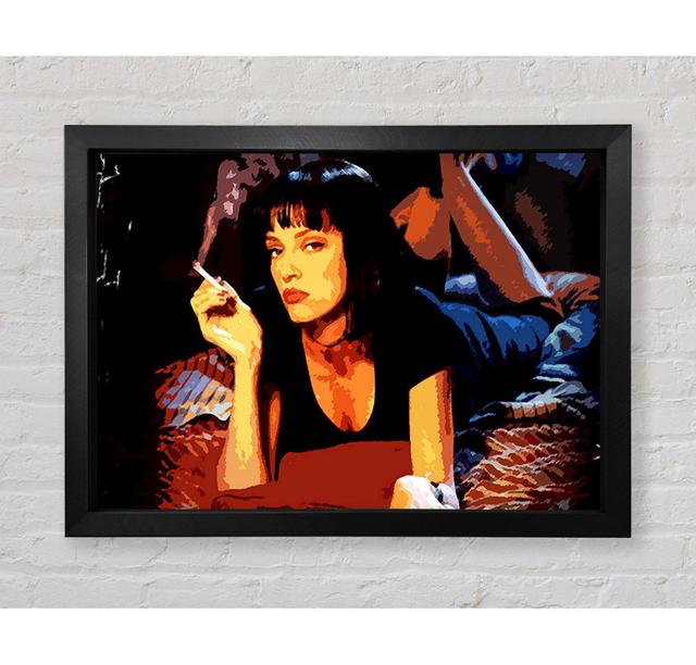 Pulp Fiction Mia Smoking - Einzelner Bilderrahmen Kunstdrucke Bright Star Größe: 59,7 cm H x 84,1 cm B x 3,4 cm T on Productcaster.