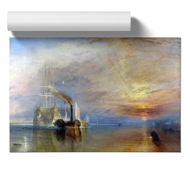 CAN2035CAN The Fighting Temeraire by Joseph Mallord William Turner - Painting on Canvas East Urban Home Format: Unframed, Size: 21cm H x 30cm W x 0.1c on Productcaster.