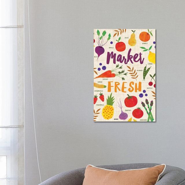 Market Fresh II by Nina Seven - Wrapped Canvas Print Brambly Cottage Size: 66.04cm H x 45.72cm W x 3.81cm D on Productcaster.