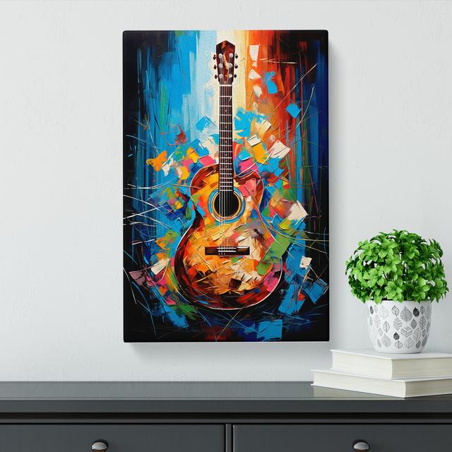 Acoustic Guitar Modern No.2 - No Frame Print Marlow Home Co. Size: 50cm H x 35cm W x 3cm D on Productcaster.