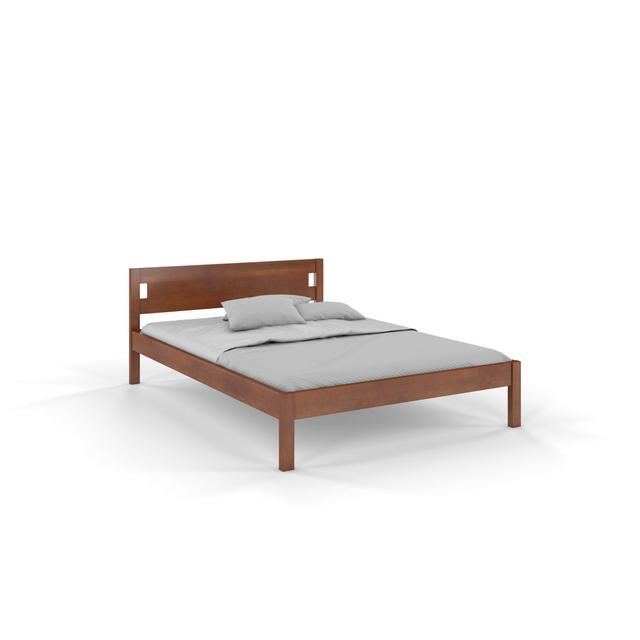 Alexiana Bed Brayden Studio Size: European Double (140 x 200 cm), Colour: Walnut on Productcaster.