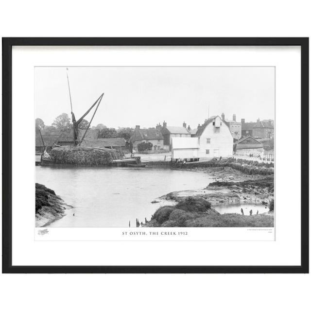 'St Osyth, the Creek 1912' by Francis Frith - Picture Frame Photograph Print on Paper The Francis Frith Collection Size: 60cm H x 80cm W x 2.3cm D on Productcaster.