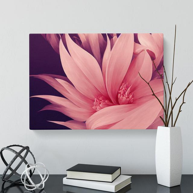 Striking Modern Flower Art - Wrapped Canvas Graphic Art Marlow Home Co. on Productcaster.