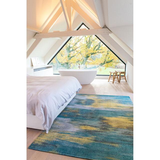 Abstract Machine Woven Blue Area Rug Louis de Poortere Rug Size: Rectangle 230 x 330cm on Productcaster.